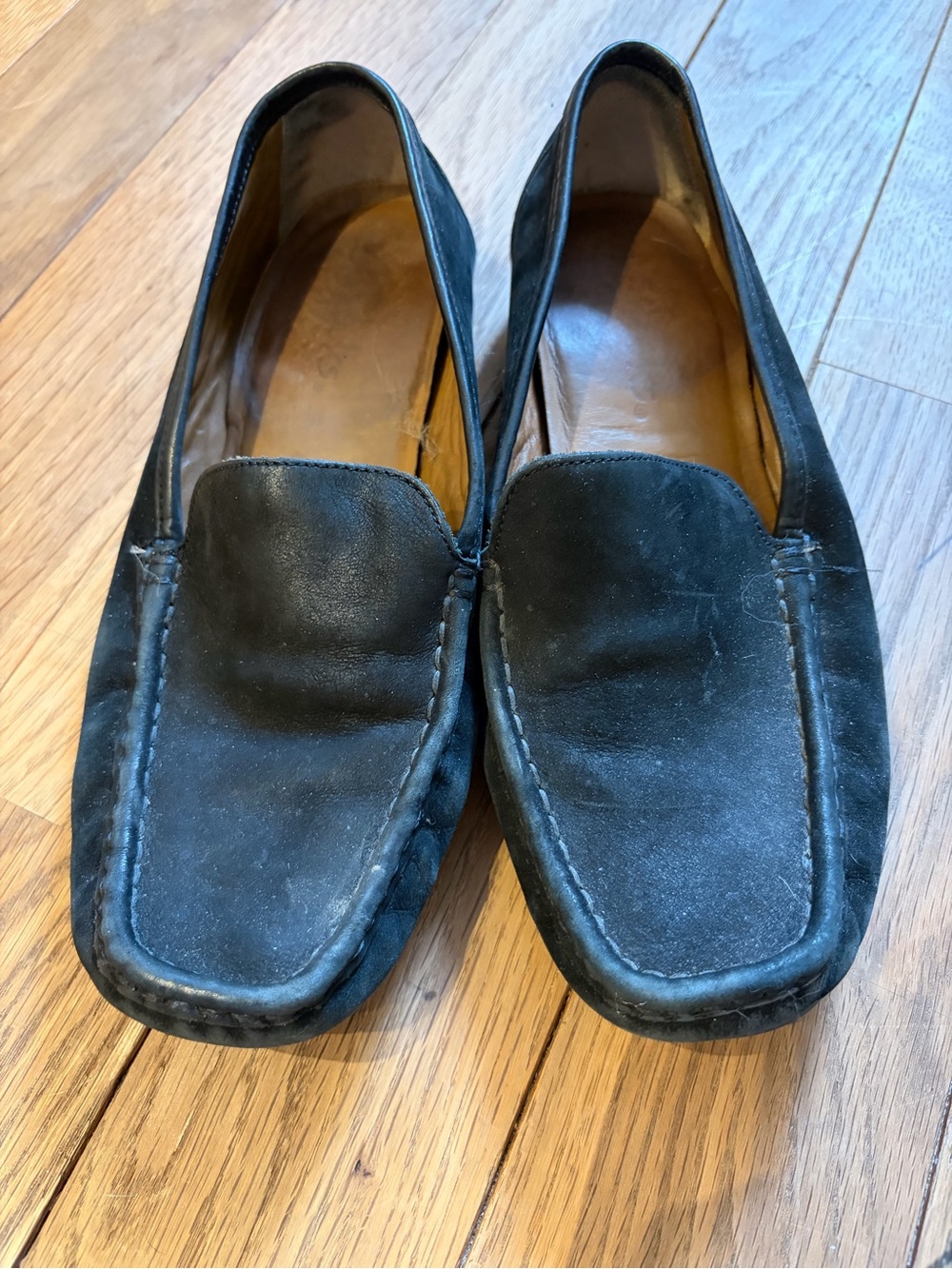 Clark’s Black Suede Slip-On Loafers. 8